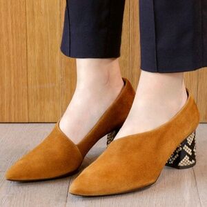 🥃CHIE MIHARA Loa shoes with animal print heels. NEW IN BOX size EU 37.5